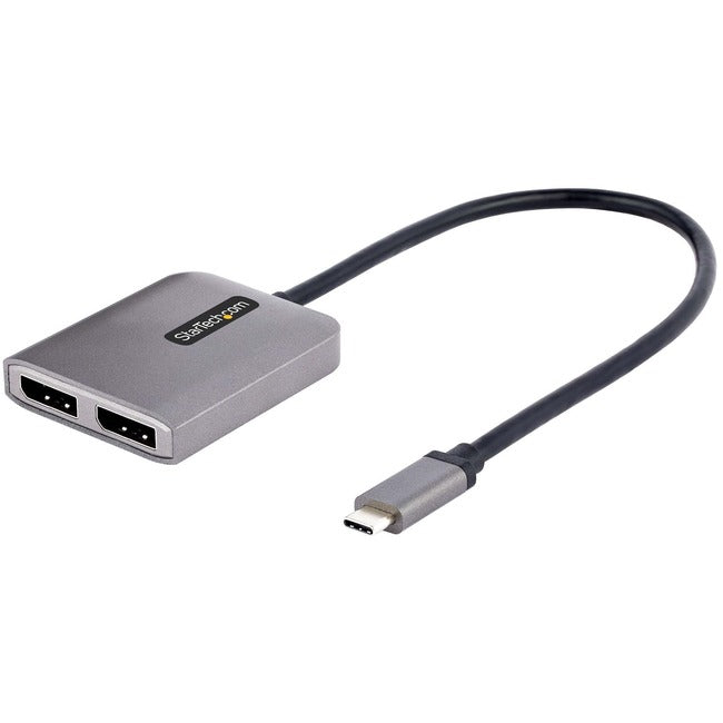 StarTech.com USB-C to Dual DisplayPort 1.4 Adapter, USB Type-C Multi-Monitor MST Hub, Dual 5K 60Hz DP Display Extender / Splitter, Windows - MST14CD122DP