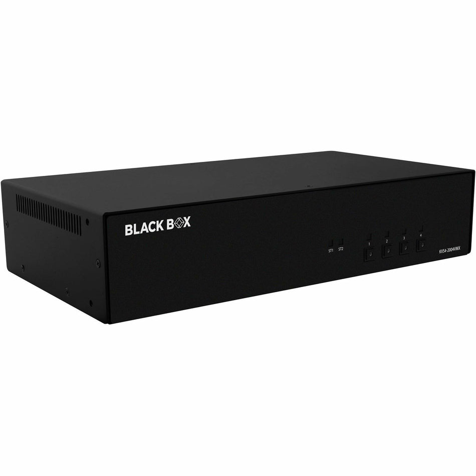 Black Box KVM Switch, NIAP 4.0 Certified - 4-Port, Dual-Monitor, DisplayPort with MST, HDMI Out, CAC - KVS4-2004VMX