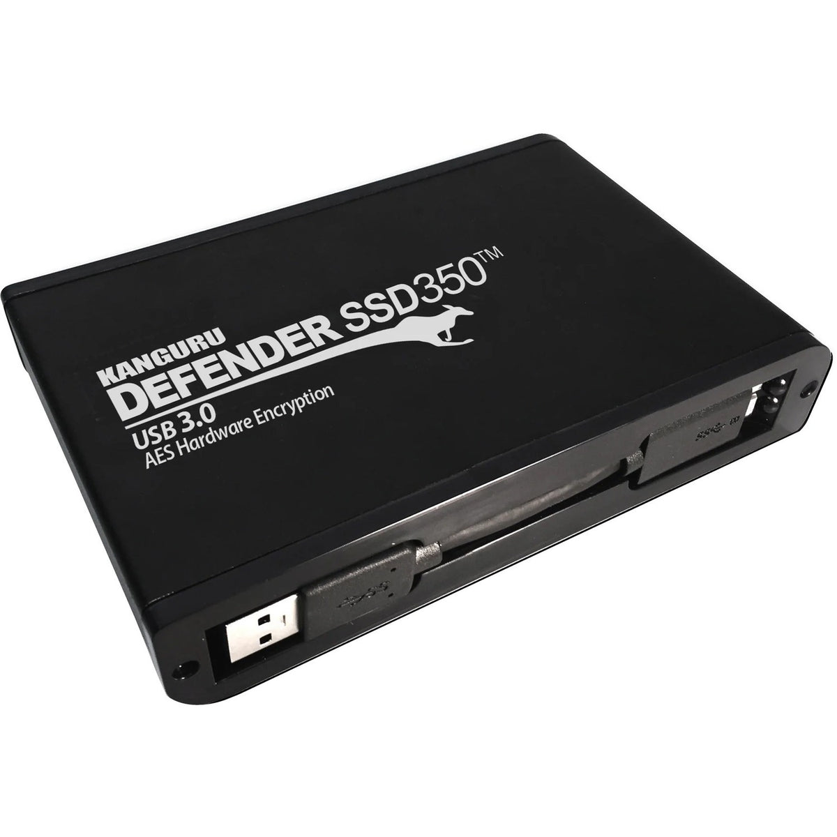 Kanguru Defender SSD350 4 TB FIPS 140-2 Certified - Hardware Encrypted Solid State Drive - 2.5" External - SATA (SATA/600) - Matte Black - TAA Compliant - KDH3B-350F-4TSSD