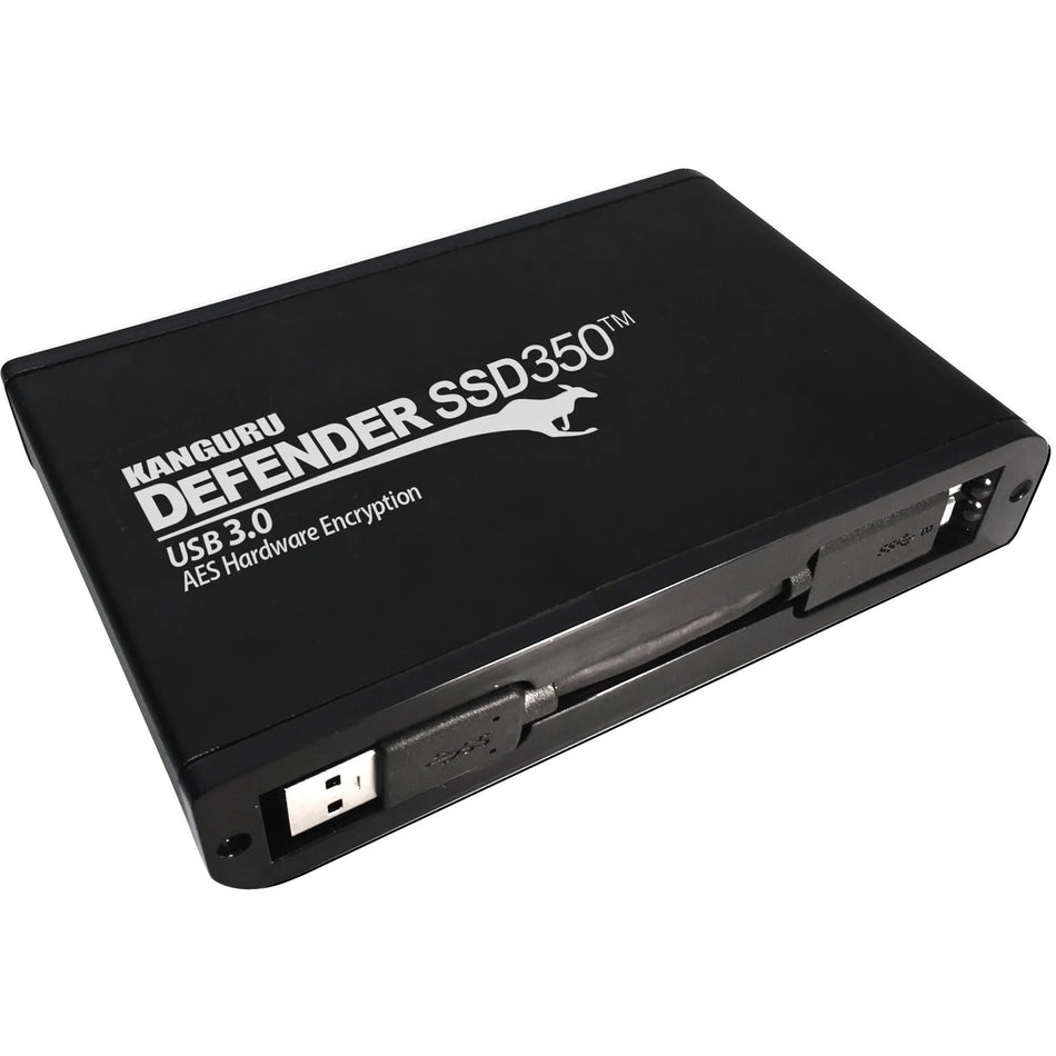 Kanguru Defender SSD350 4 TB FIPS 140-2 Certified - Hardware Encrypted Solid State Drive - 2.5" External - SATA (SATA/600) - Matte Black - TAA Compliant - KDH3B-350F-4TSSD