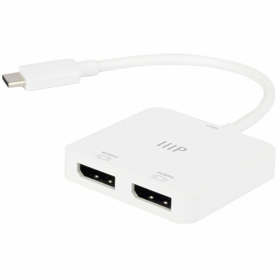 Monoprice USB-C to Dual 4K DisplayPort Adapter (Dual 4K@60Hz) - 43526