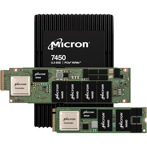 Micron 7450 MAX 3.20 TB Solid State Drive - U.3 (PCI Express NVMe 4.0) - MTFDKCC3T2TFS-1BC1ZABYYR