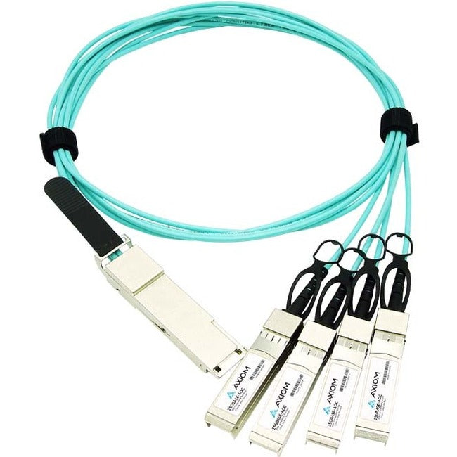 Axiom 40GBASE-AOC QSFP+ To 4 SFP+ Active Optical Cable Brocade Compatible, 10m - 40G-QSFP-4SFP-1001-AX