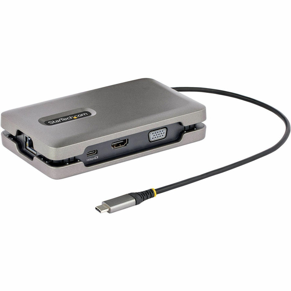 StarTech.com USB-C Multiport Adapter w/USB-C DP Alt Mode Video/4K HDMI/VGA, USB-C Dual Monitor Docking Station, Type C Mini Dock/MST Hub - DKM31C3HVCPD