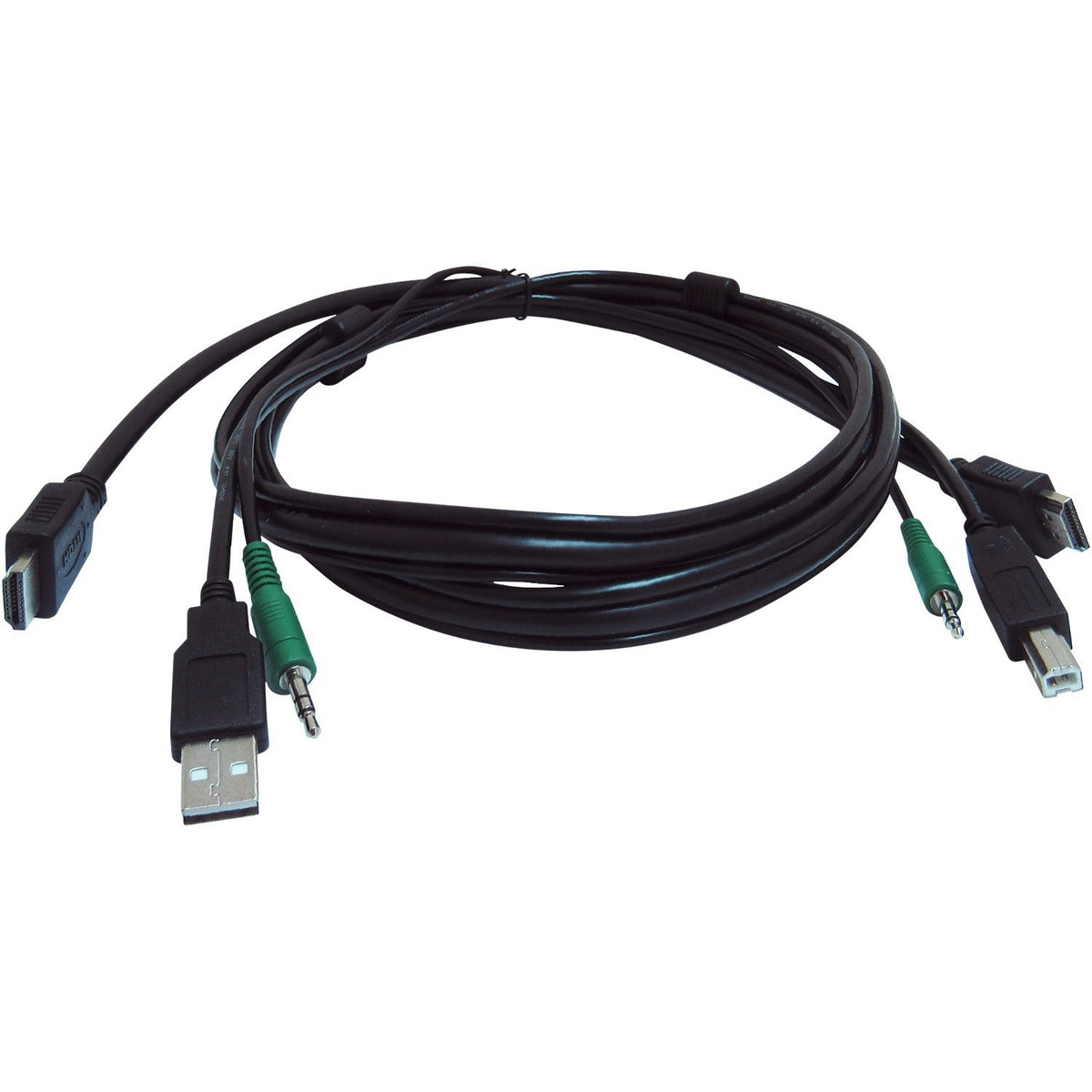Black Box Secure KVM Cable - Each end (1) USB, (1) or (2) HDMI, (1) 3.5mm Audio - SKVMCBL-HDMI-10