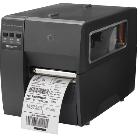Zebra ZT111 Desktop Thermal Transfer Printer - Monochrome - Label Print - Fast Ethernet - USB - USB Host - Serial - Bluetooth - US - ZT11142-T01000FZ