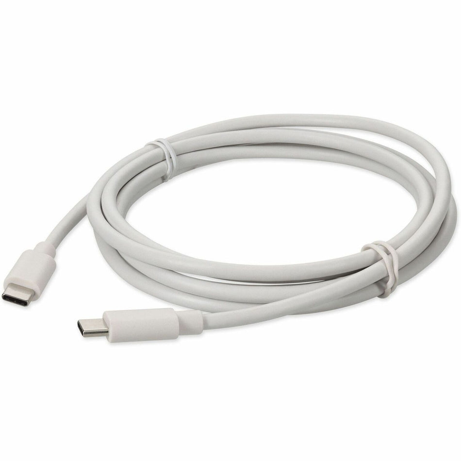 AddOn 2.0m (6.6ft) USB C 3.1 Male to USB C 3.1 Male White Adapter Cable - USBC2USBC2MW-AA