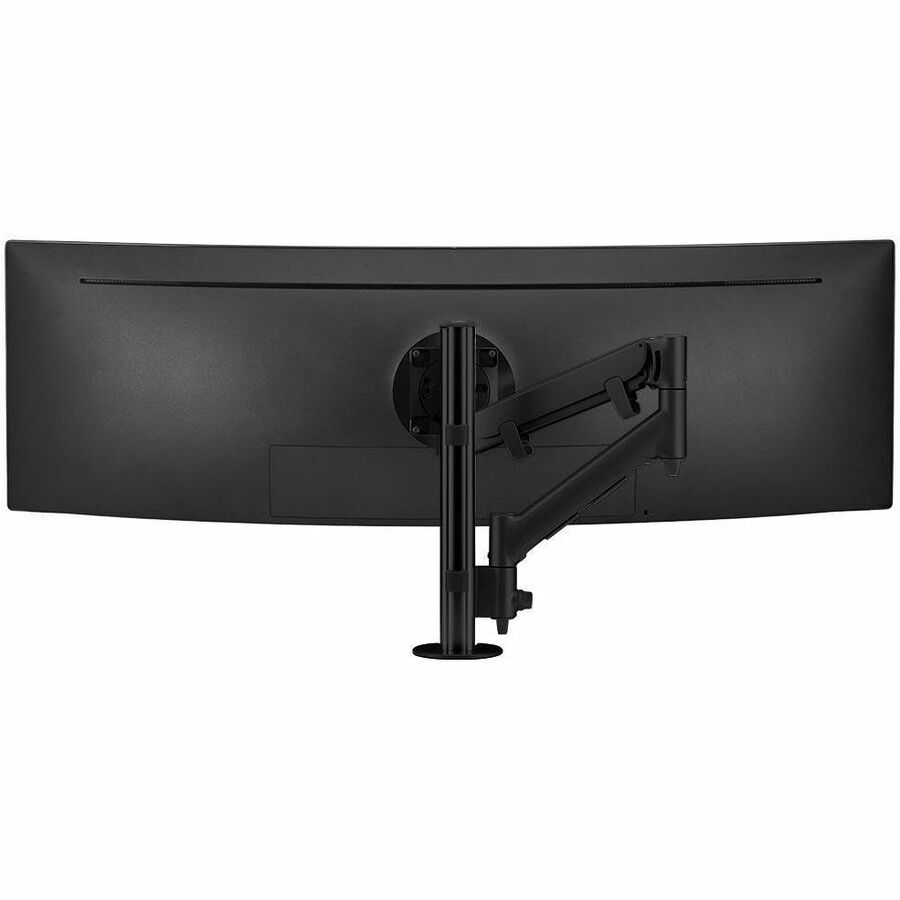 Atdec Desk Mount for Monitor, Display, Curved Screen Display, All-in-One Computer, Flat Panel Display - Black - Landscape/Portrait - AWMS-HX40-H-B