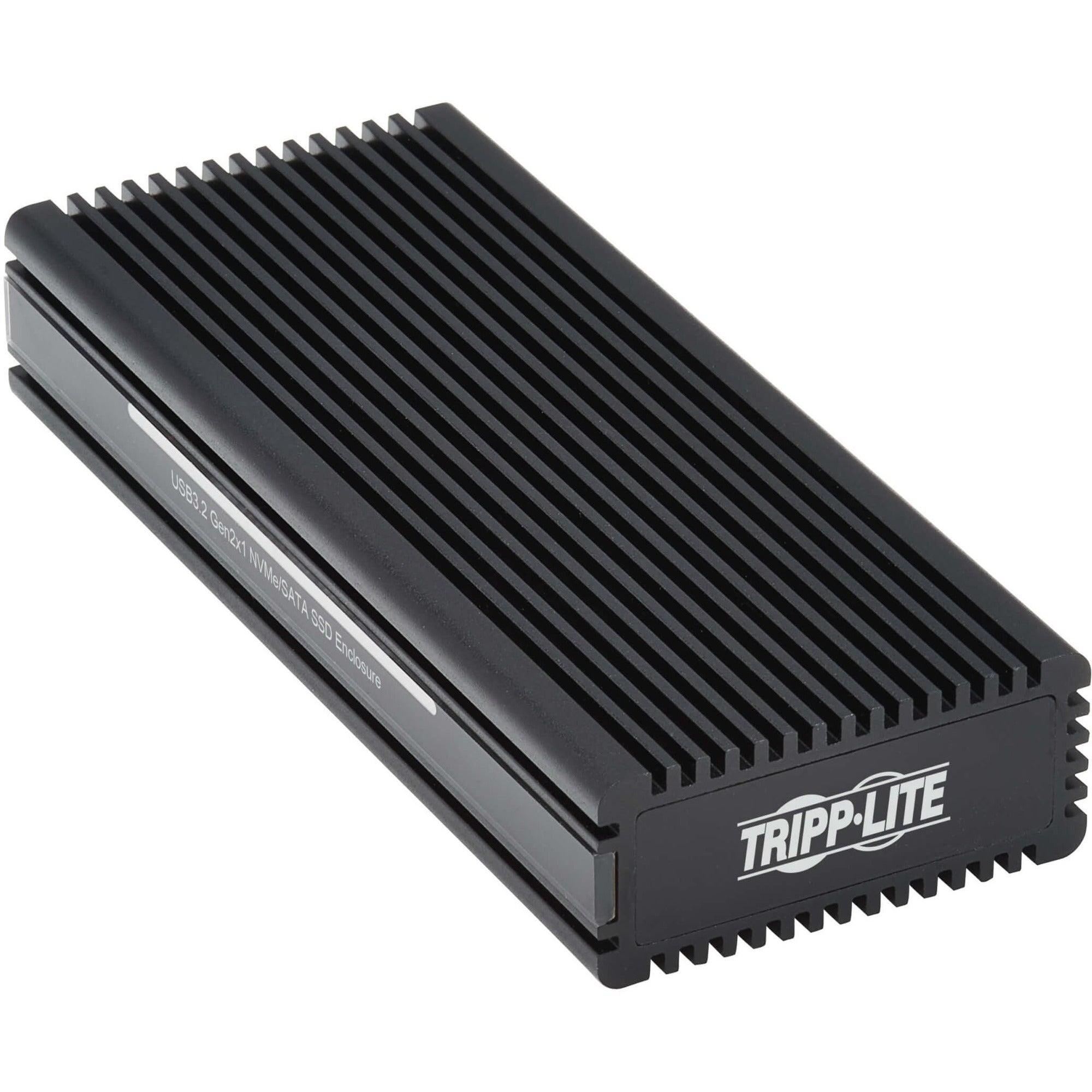 Eaton Tripp Lite Series USB-C to M.2 NVMe and SATA SSD (M-Key) Gaming Enclosure Adapter - USB 3.2 Gen 2 (10 Gbps), LEDs - U457-1M2-NVME-L