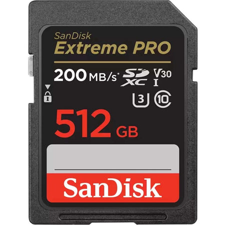 SanDisk Extreme PRO 512 GB Class 3/UHS-I (U3) V30 SDXC - SDSDXXD-512G-ANCIN