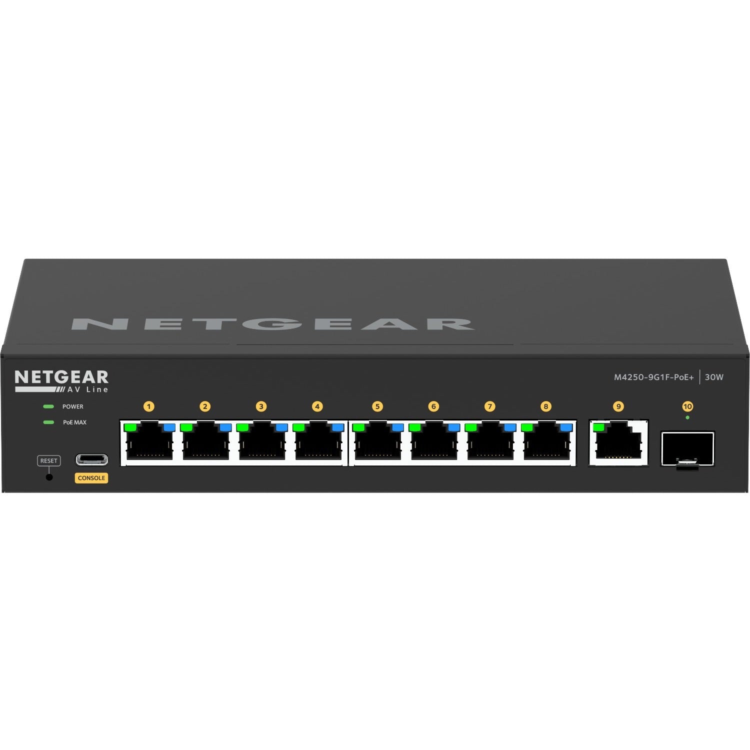 Netgear AV Line M4250 GSM4210PD Ethernet Switch - GSM4210PD-100NAS