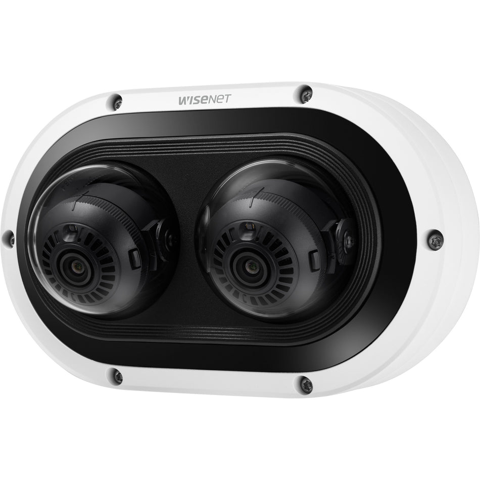 Wisenet PNM-7082RVD 2 Megapixel Outdoor Full HD Network Camera - Color - Dome - White - TAA Compliant - PNM-7082RVD