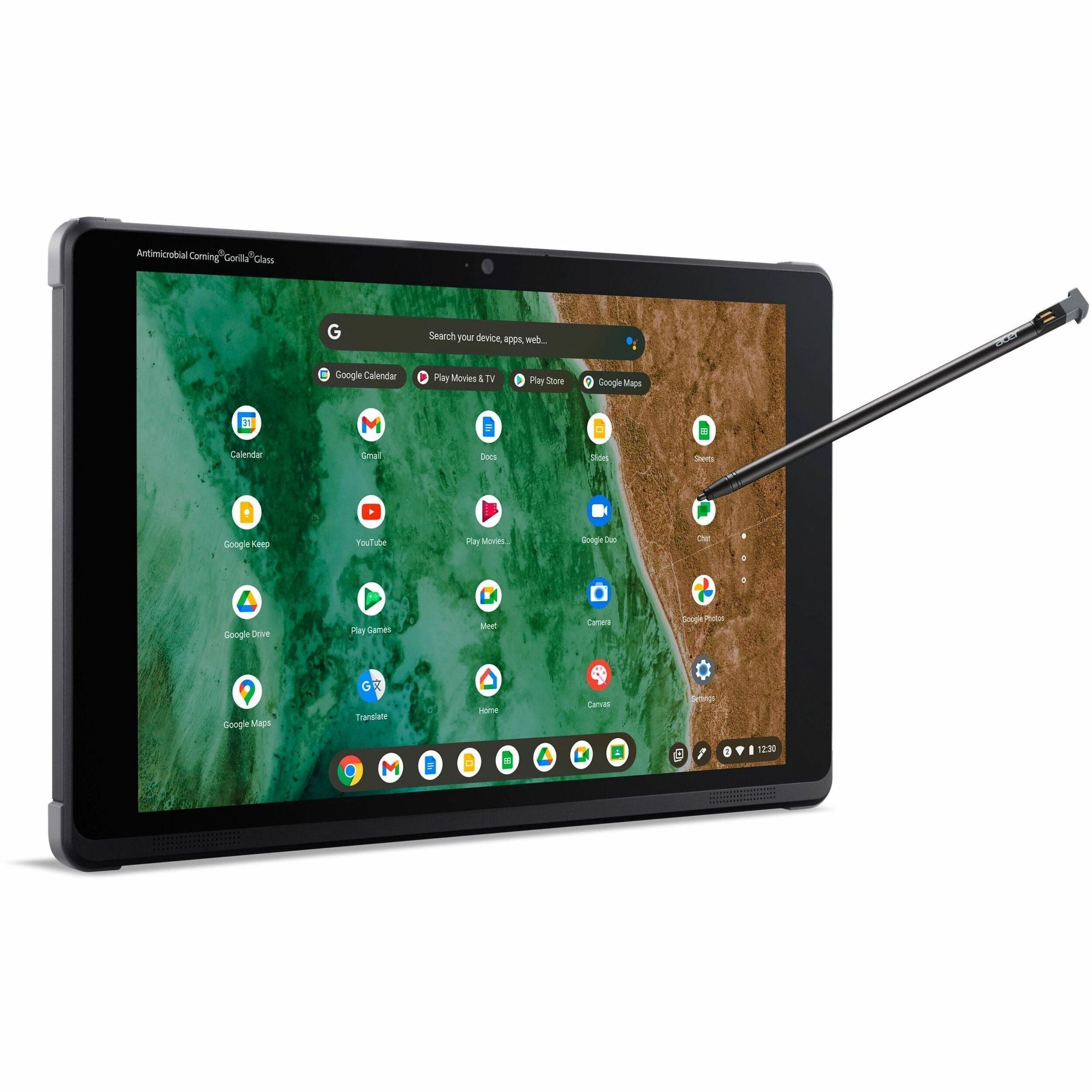 Acer Chromebook Tab 510 D652N D652N-S1ML Tablet - 10.1" WUXGA - Qualcomm Snapdragon 7c Gen 2 Compute Platform - 4 GB - 64 GB Storage - ChromeOS - Charcoal Black - NX.KA6AA.001