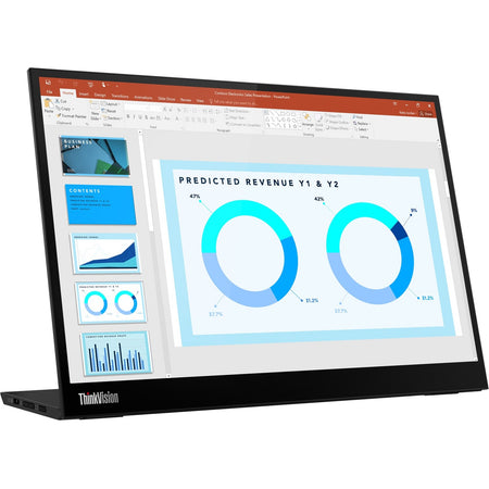 Lenovo ThinkVision M14d 14" Class LED Monitor - 16:10 - Raven Black - 63AAUAR6US
