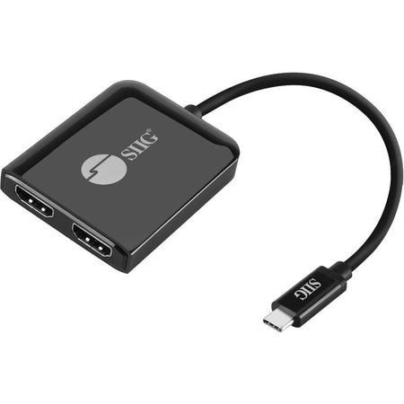 SIIG 1x2 USB-C to HDMI 4K60 MST Hub Splitter - CE-DP0T11-S1