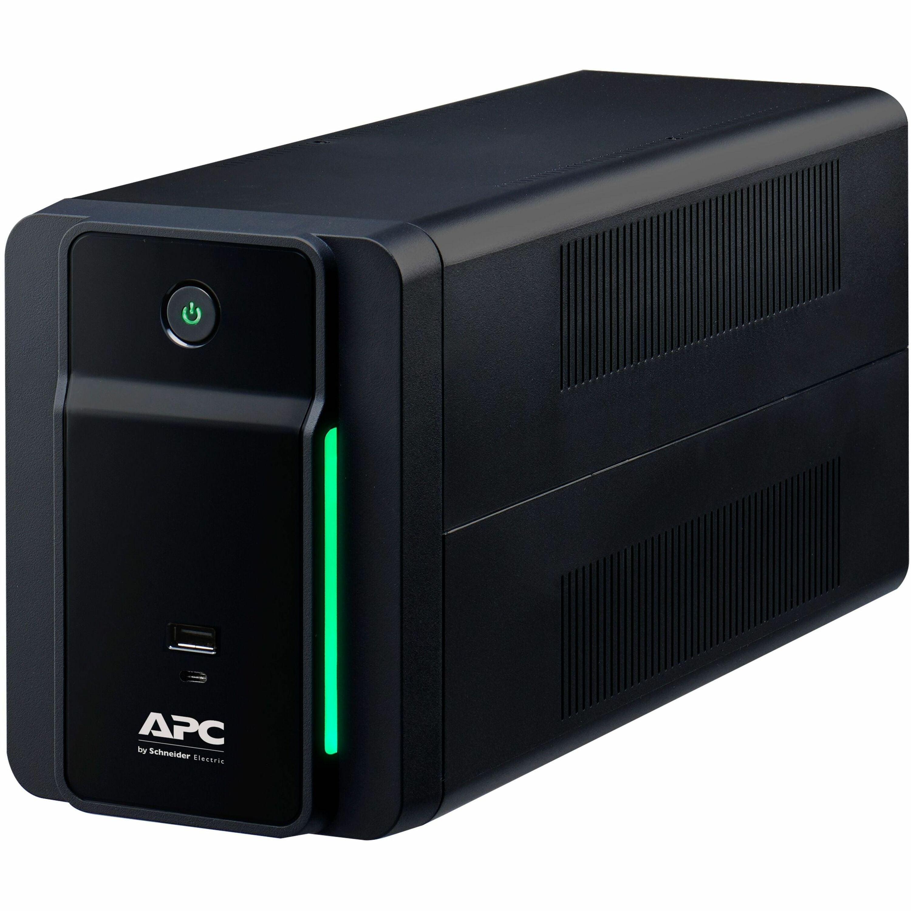 APC Back UPS, 750VA/410W, Tower, 120V, 4x NEMA 5-15R outlets, USB Type A + C Ports, User Replaceable Battery - BVK750M2