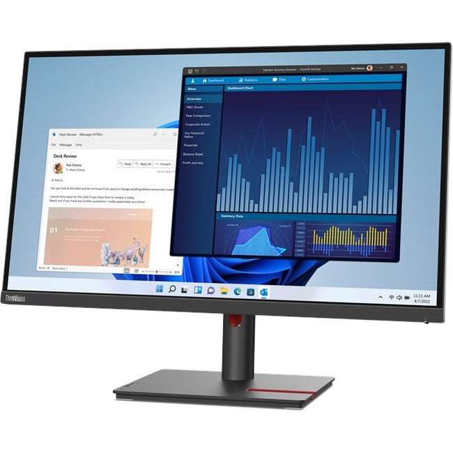 Lenovo ThinkVision T27p-30 27" Class Webcam 4K UHD LCD Monitor - 16:9 - Black - 63A9GAR1US