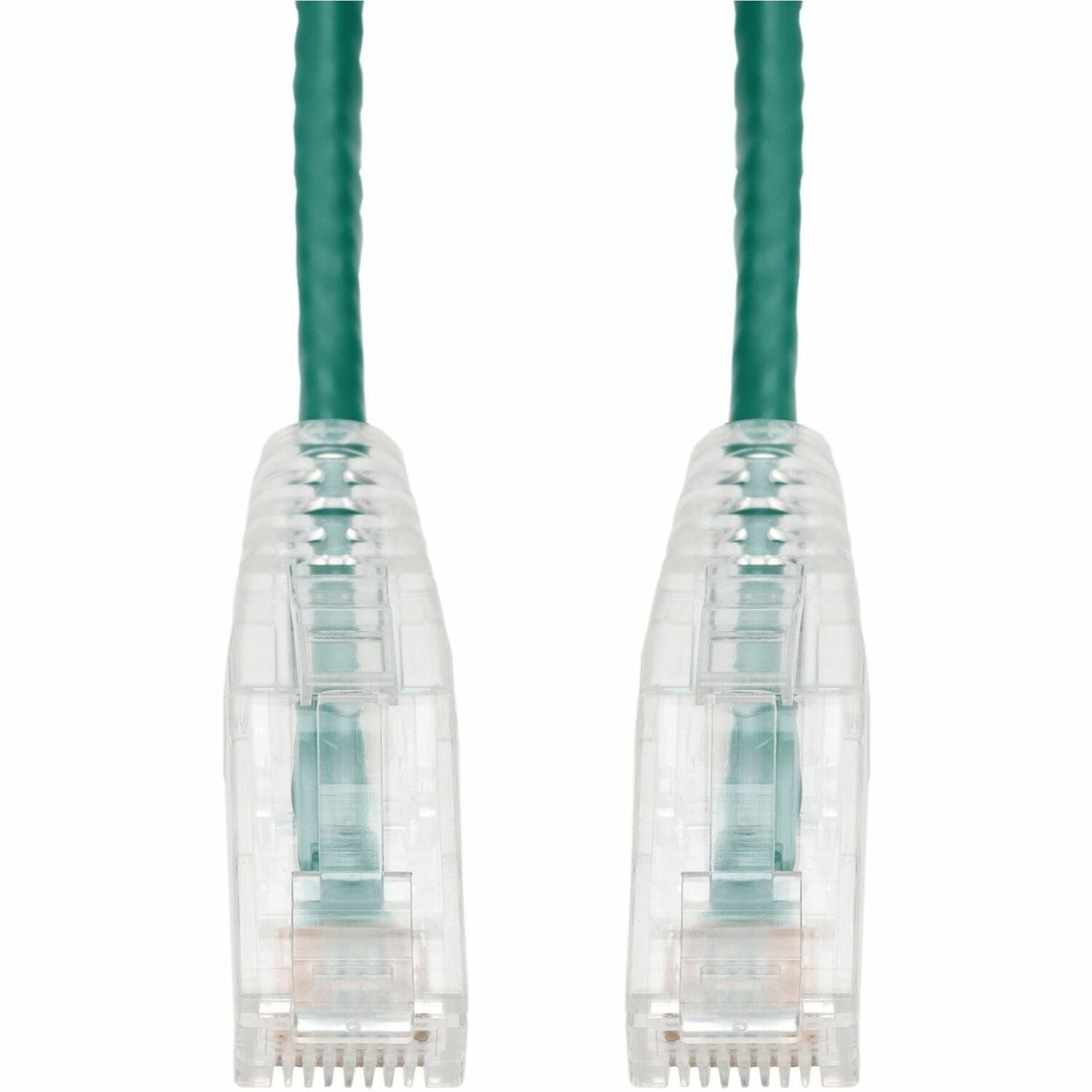 AddOn 20ft Green CAT 6A Slim PVC Ethernet Cable Snagless Clear-Claw RJ-45 M/M - ADD-20FSLCAT6A-GN