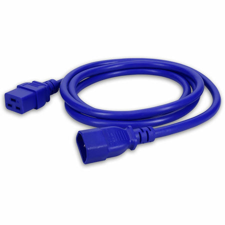 AddOn 8ft C14 Male to C19 Female 14AWG 100-250V at 15A Blue Power Cable - ADD-C142C1914AWG8FTBE