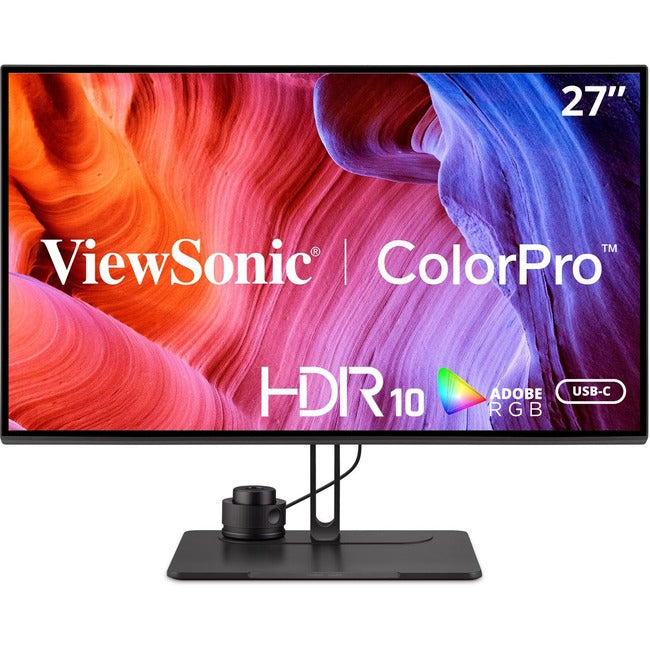 ViewSonic VP2786-4K 27 Inch Premium IPS 4K USB C Monitor with Integrated Color Wheel, 100% Adobe RGB, 98% DCI-P3, Pantone Validated, 90W Charging, HDMI, DisplayPort for Professional Home and Office - VP2786-4K