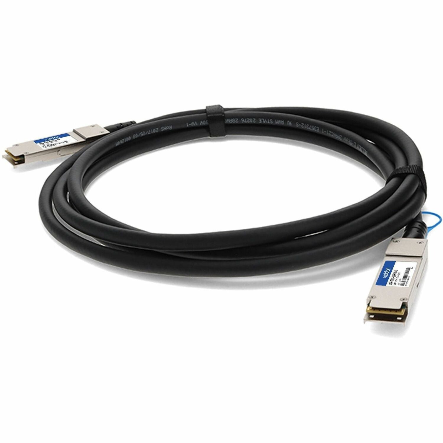 AddOn Extreme Networks&reg; 100G-DACP-QSFP1M Compatible TAA Compliant 100GBase-CU QSFP28 to QSFP28 Direct Attach Cable (Passive Twinax, 1m) - 100G-DACP-QSFP1M-AO