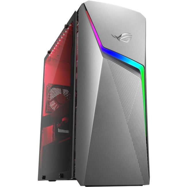 Asus ROG Strix G10DK-NB766 Gaming Desktop Computer - AMD Ryzen 7 5800X Octa-core (8 Core) - 16 GB RAM DDR4 SDRAM - 1 TB HDD - 512 GB M.2 PCI Express NVMe 3.0 SSD - Mid-tower - Gray - G10DK-NB766