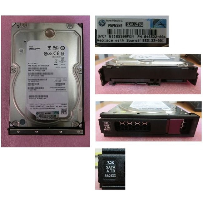 HPE 4 TB Hard Drive - 3.5" Internal - SATA (SATA/600) - 862133-001