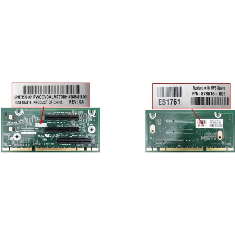 Hewlett Packard Enterprise Replacement Parts Business CPU1 FlexibleLOM (Lan on Motherboard) Riser Kit - 878516-001