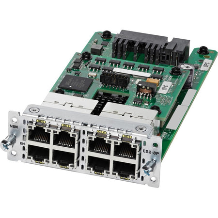 Cisco 8-port PoE/PoE+ Layer 2 Gigabit Ethernet LAN Switch NIM - NIM-ES2-8-P=