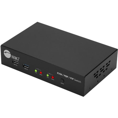 SIIG 2-Port 4K HDMI KVM Switch with PBP Roaming Mouse & PIP - CE-KV0G11-S1