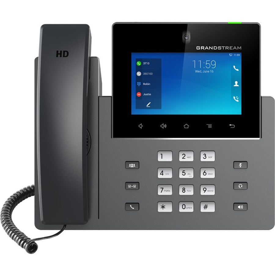 Grandstream GXV3450 IP Phone - Corded - Corded - Wi-Fi, Bluetooth - Desktop - GXV3450