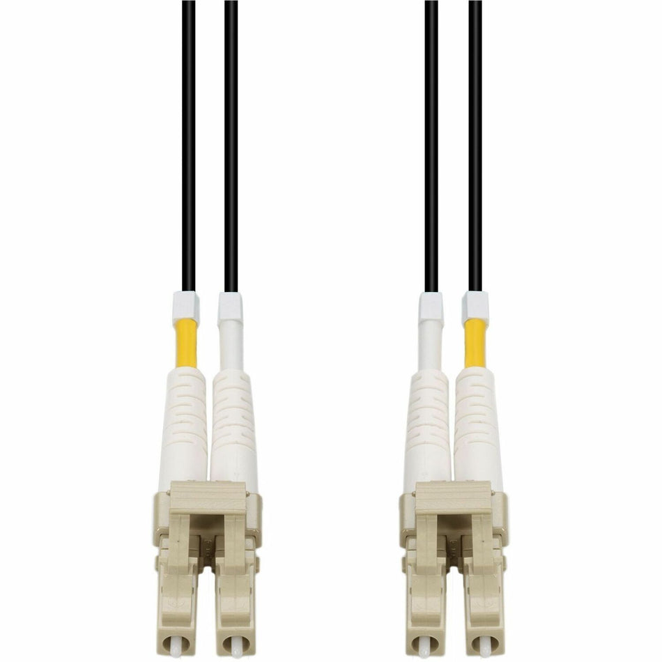 AddOn 15m LC to LC Black OM4 Duplex Armored Outdoor Fiber Patch Cable - ADD-LC-LC-15M5OM4OA