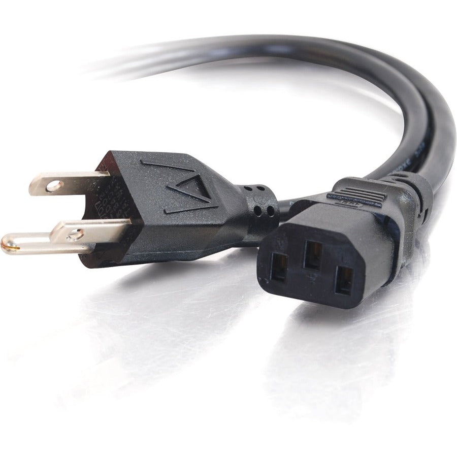 C2G 25ft Universal Power Cord - 18 AWG - NEMA 5-15P to IEC320C13 - 14719