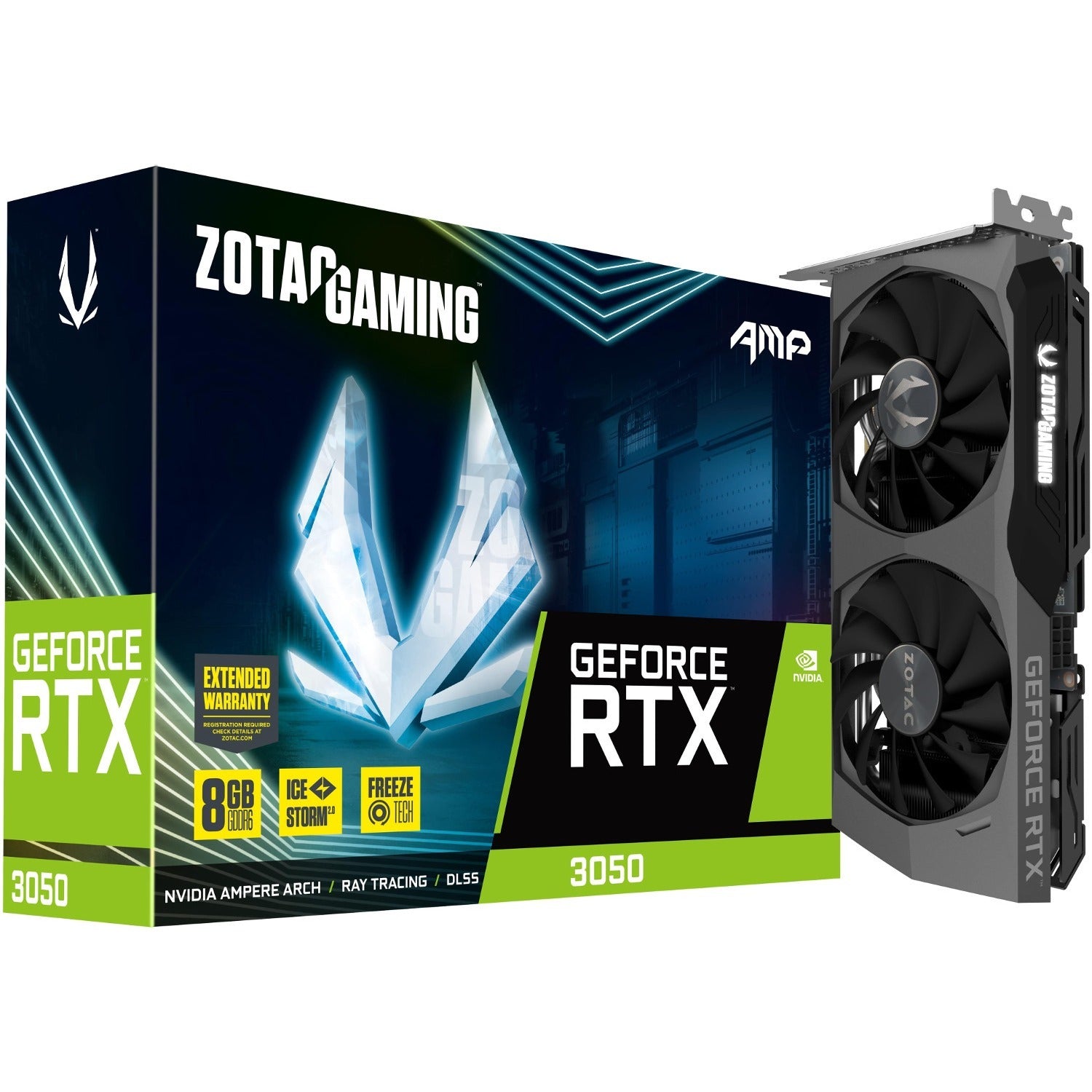 Zotac NVIDIA GeForce RTX 3050 Graphic Card - 8 GB GDDR6 - ZT-A30500F-10M