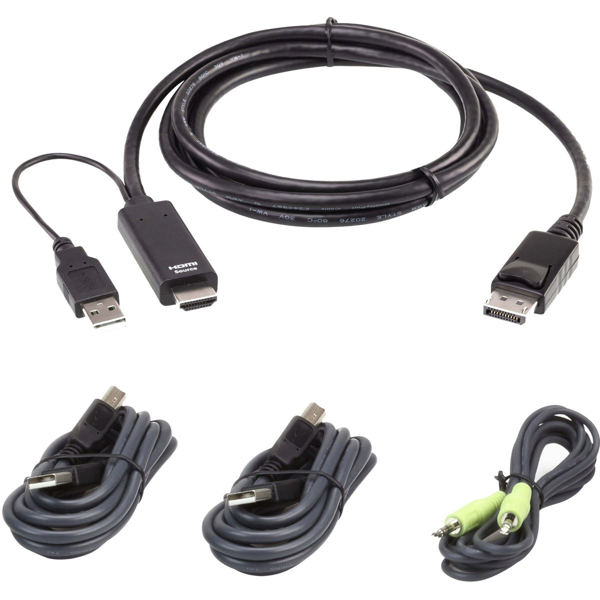 ATEN 1.8M USB Universal Secure KVM Cable Kit - 2L7D02UHDPX4