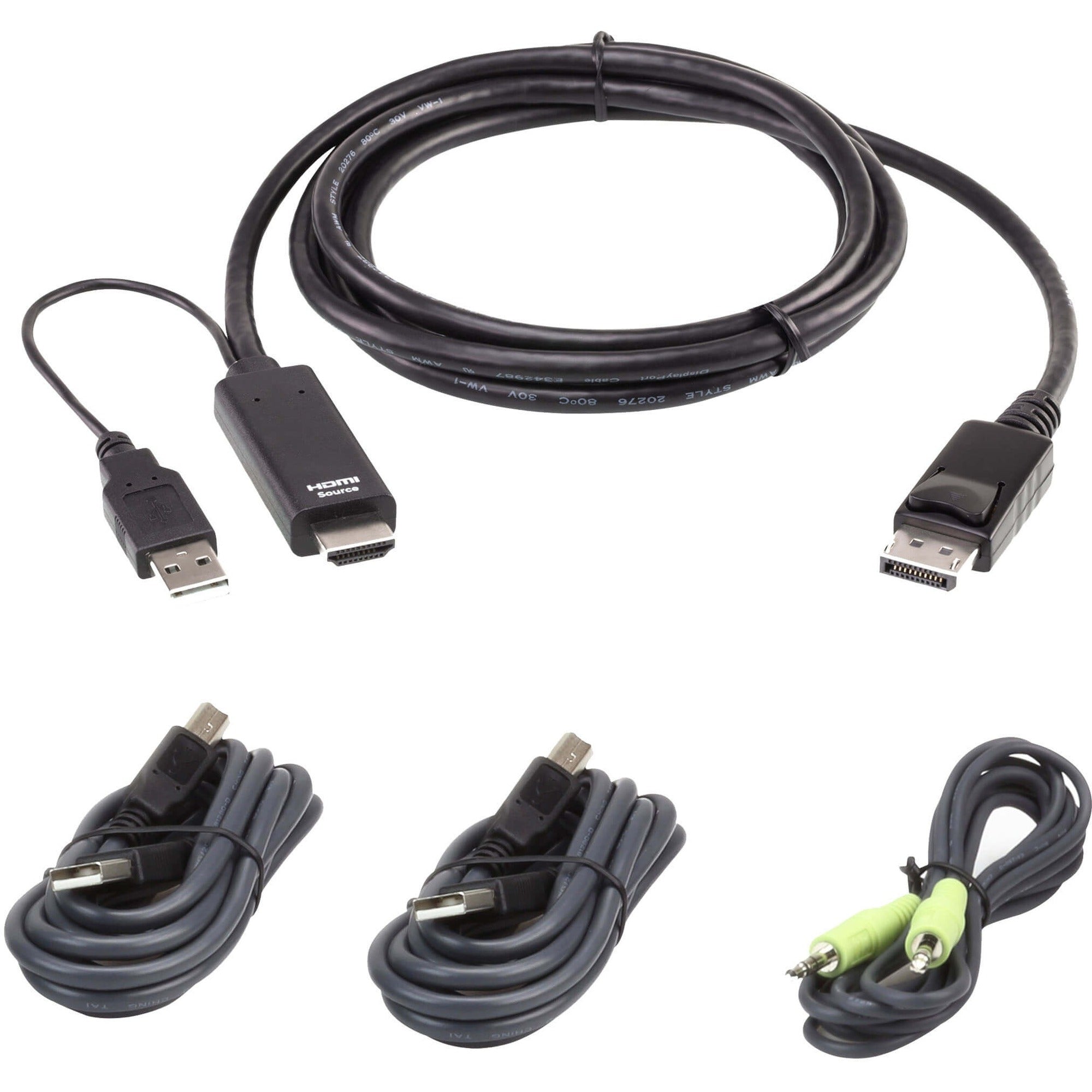 ATEN 1.8M USB Universal Secure KVM Cable Kit - 2L7D02UHDPX4