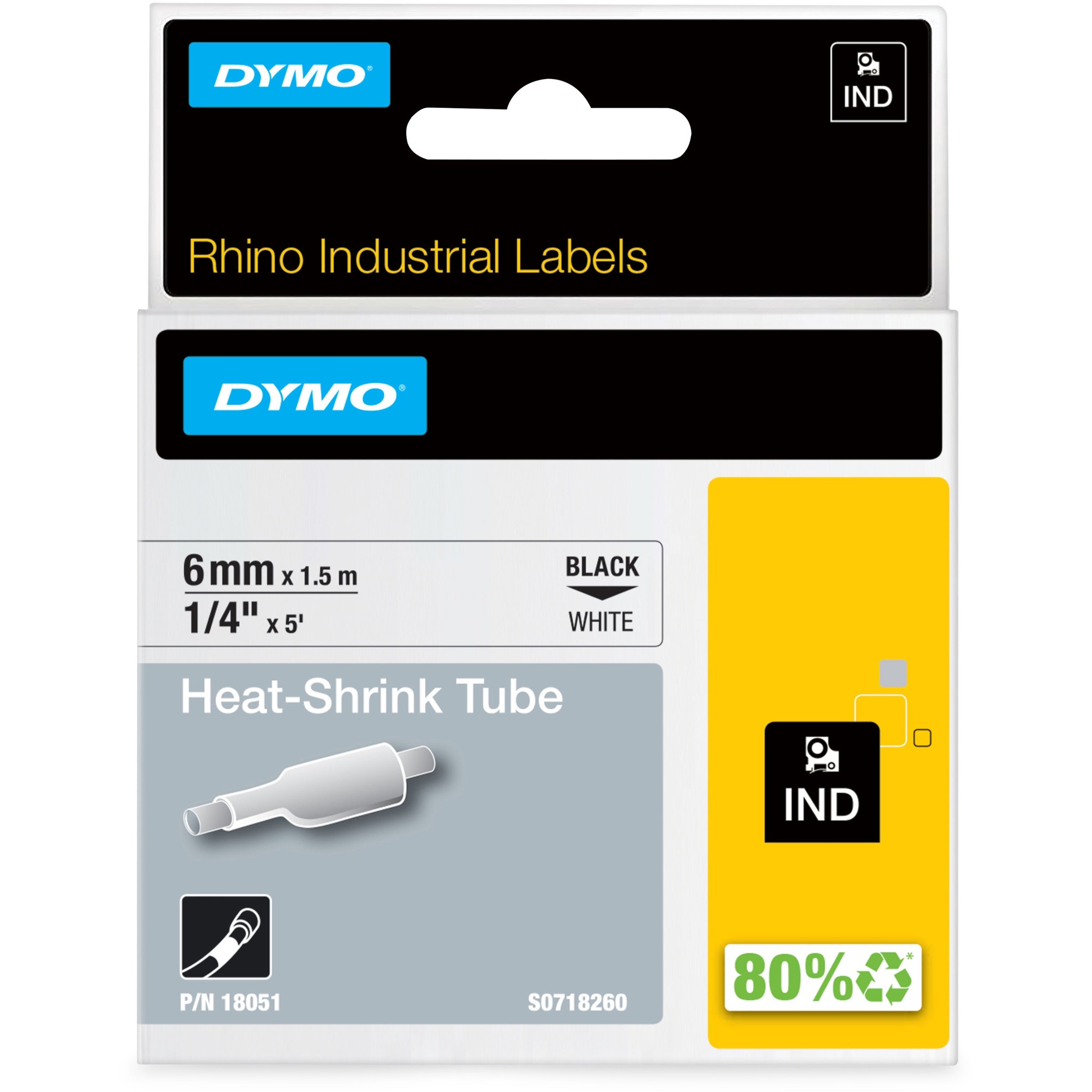 Dymo Rhino Heat Shrink Tube Labels - 18051