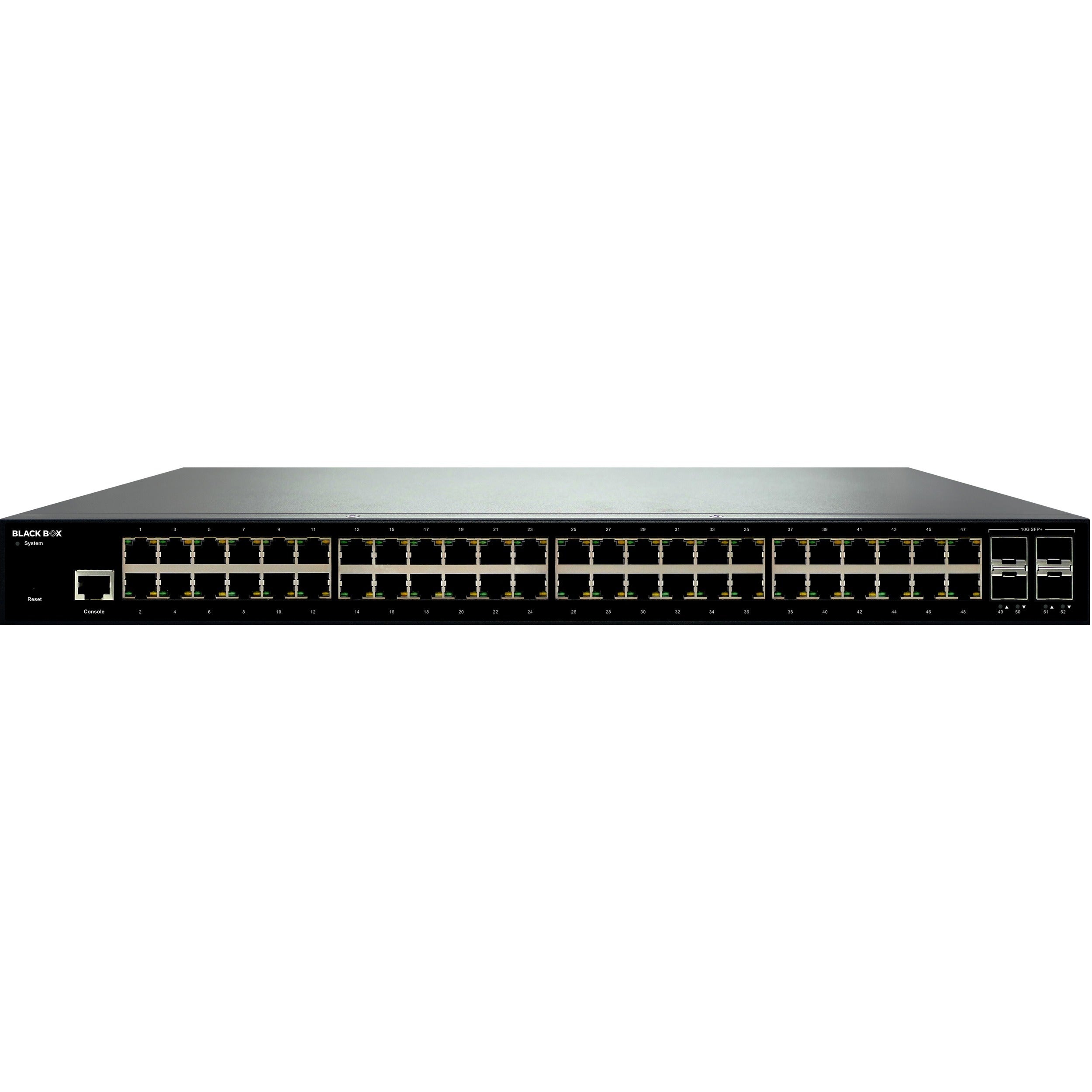 Black Box GB Ethernet Managed Switch - 48 RJ45, 4 SFP+ - LGB5052A-R3