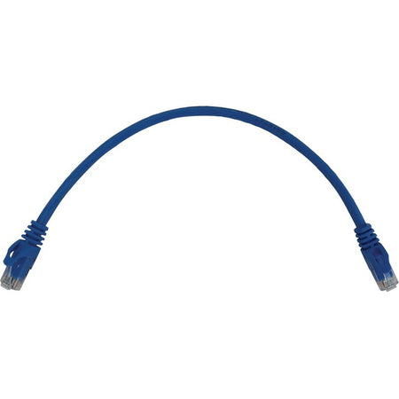 Eaton Tripp Lite Series Cat6a 10G Snagless Molded UTP Ethernet Cable (RJ45 M/M), PoE, Blue, 1 ft. (0.3 m) - N261-001-BL