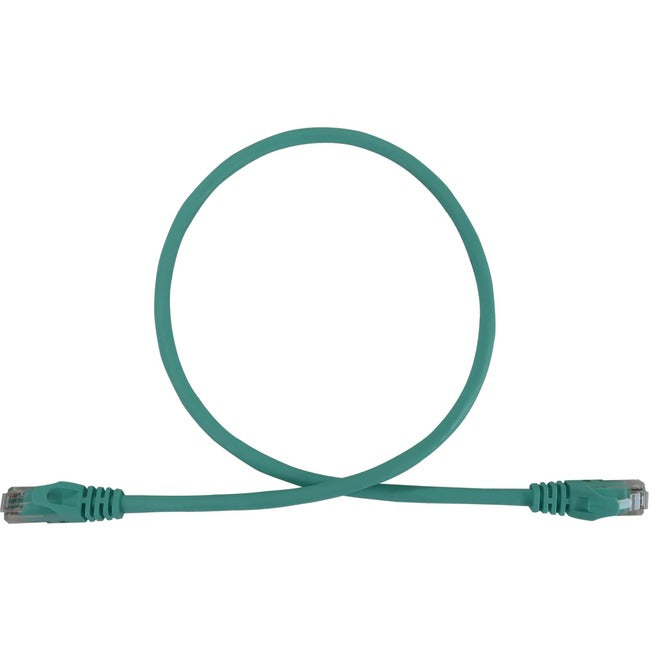 Eaton Tripp Lite Series Cat6a 10G Snagless Molded UTP Ethernet Cable (RJ45 M/M), PoE, Aqua, 2 ft. (0.6 m) - N261-002-AQ