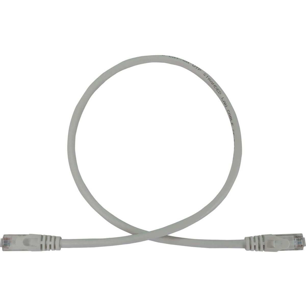 Eaton Tripp Lite Series Cat6a 10G Snagless Molded UTP Ethernet Cable (RJ45 M/M), PoE, White, 2 ft. (0.6 m) - N261-002-WH
