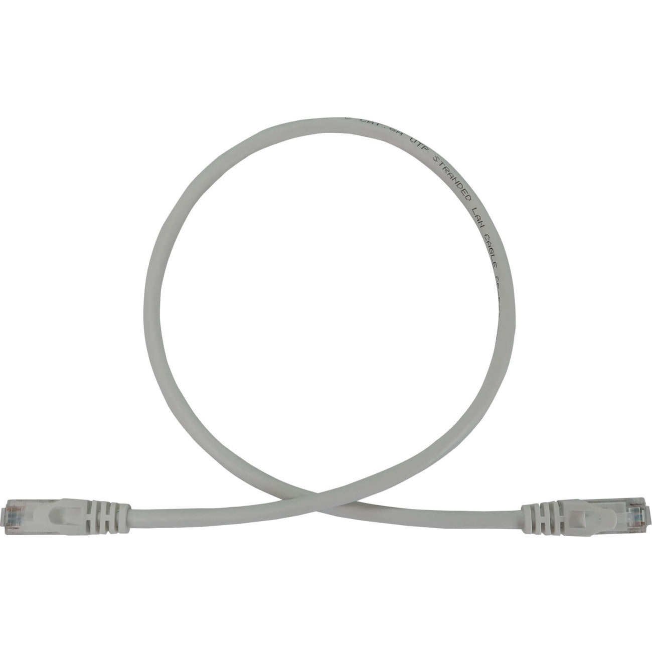 Eaton Tripp Lite Series Cat6a 10G Snagless Molded UTP Ethernet Cable (RJ45 M/M), PoE, White, 2 ft. (0.6 m) - N261-002-WH