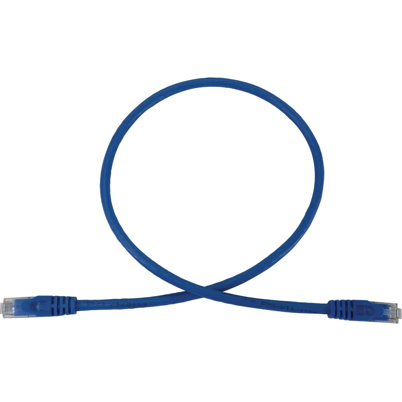 Eaton Tripp Lite Series Cat6a 10G Snagless Molded UTP Ethernet Cable (RJ45 M/M), PoE, Blue, 3 ft. (0.9 m) - N261-003-BL