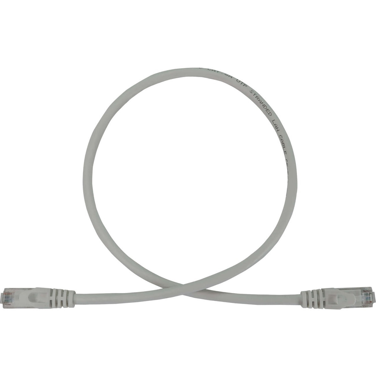 Eaton Tripp Lite Series Cat6a 10G Snagless Molded UTP Ethernet Cable (RJ45 M/M), PoE, White, 3 ft. (0.9 m) - N261-003-WH