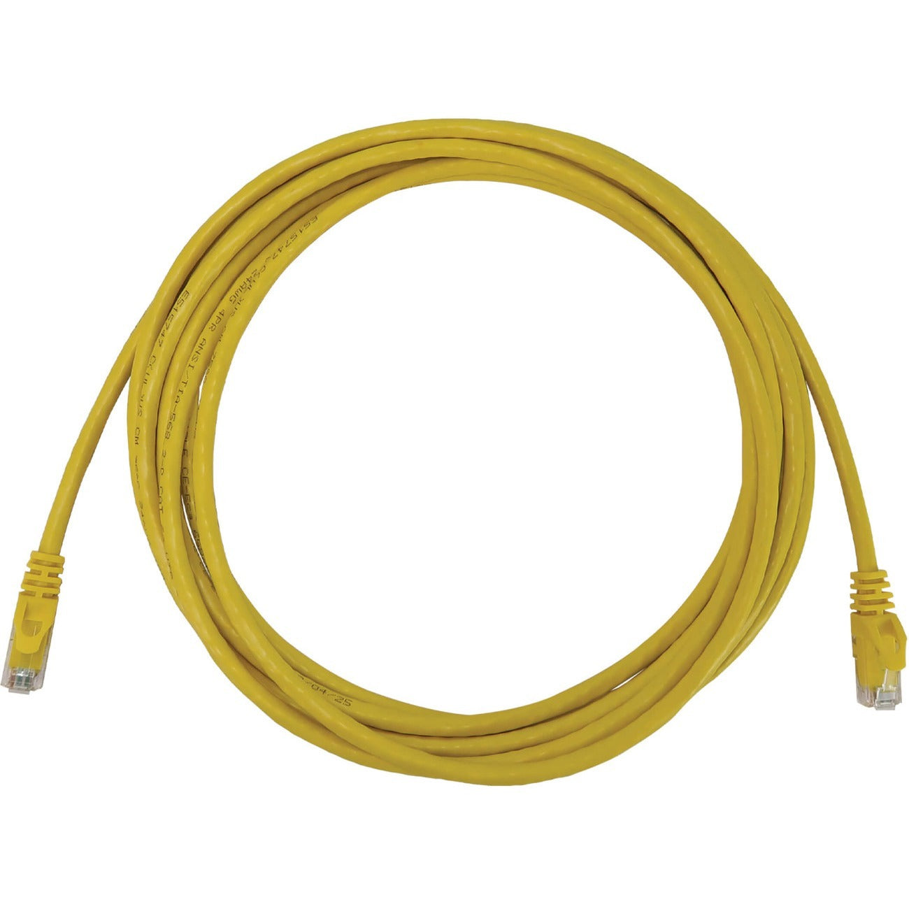 Tripp Lite by Eaton Cat6a 10G Snagless Molded UTP Ethernet Cable (RJ45 M/M), PoE, Yellow, 10 ft. (3.1 m) - N261-010-YW