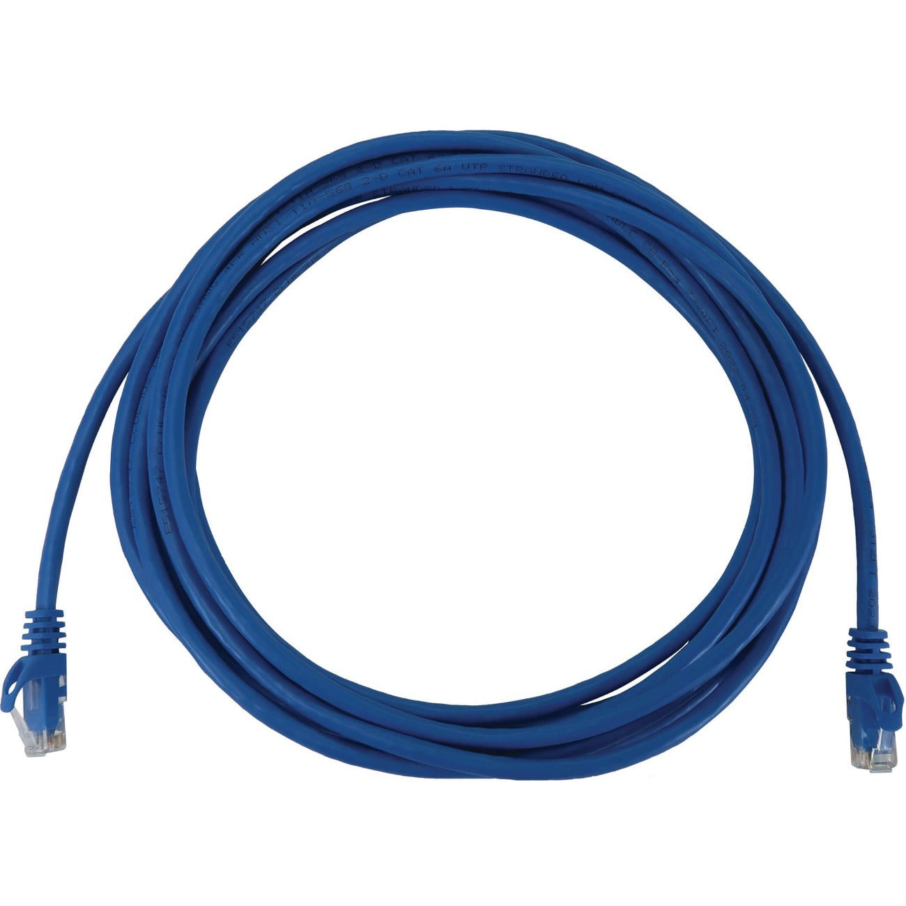 Tripp Lite by Eaton Cat6a 10G Snagless Molded UTP Ethernet Cable (RJ45 M/M), PoE, Blue, 15 ft. (4.6 m) - N261-015-BL