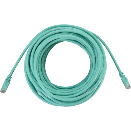 Eaton Tripp Lite Series Cat6a 10G Snagless Molded UTP Ethernet Cable (RJ45 M/M), PoE, Aqua, 50 ft. (15.2 m) - N261-050-AQ