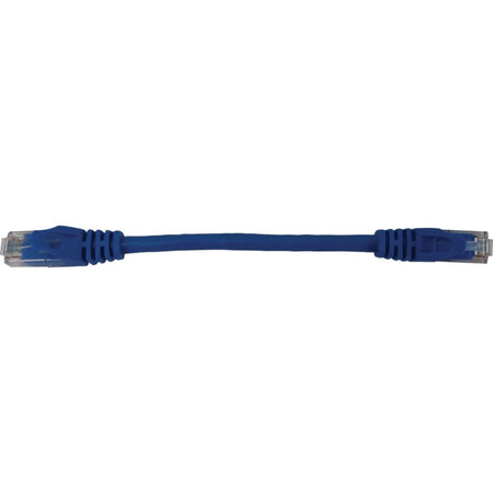 Eaton Tripp Lite Series Cat6a 10G Snagless Molded UTP Ethernet Cable (RJ45 M/M), PoE, Blue, 6 in. (15 cm) - N261-06N-BL