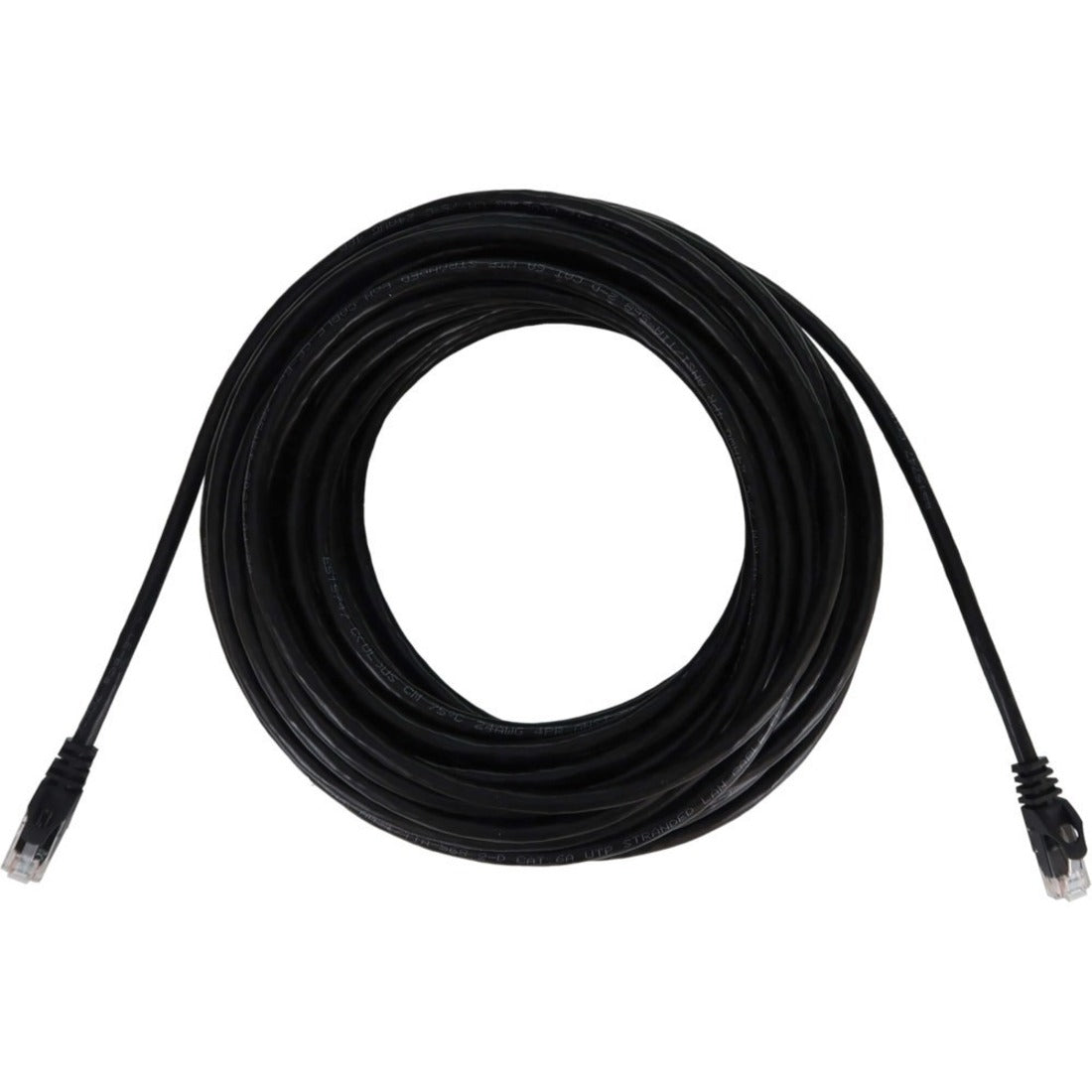 Tripp Lite by Eaton Cat6a 10G Snagless Molded UTP Ethernet Cable (RJ45 M/M), PoE, Black, 100 ft. (30.5 m) - N261-100-BK