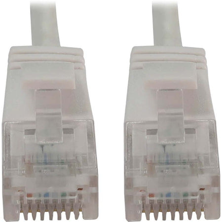 Eaton Tripp Lite Series Cat6a 10G Snagless Molded Slim UTP Ethernet Cable (RJ45 M/M), PoE, White, 5 ft. (1.5 m) - N261-S05-WH